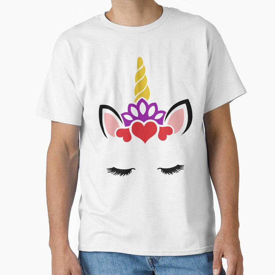 Cute Unicorn Face by Esmilna Castillo