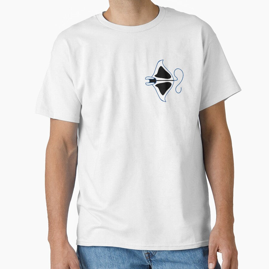 Two-tone linear stylized manta by Provinces de France