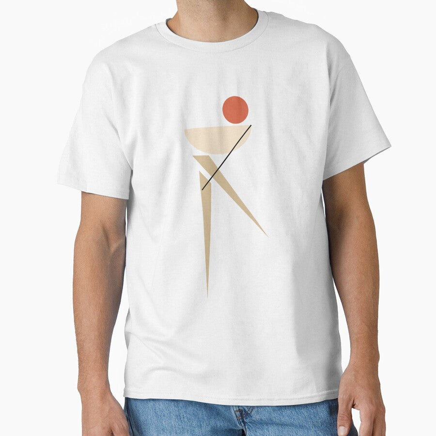 Minimal Geometric Figure – Abstract Bauhaus Style Art by Veluno Art