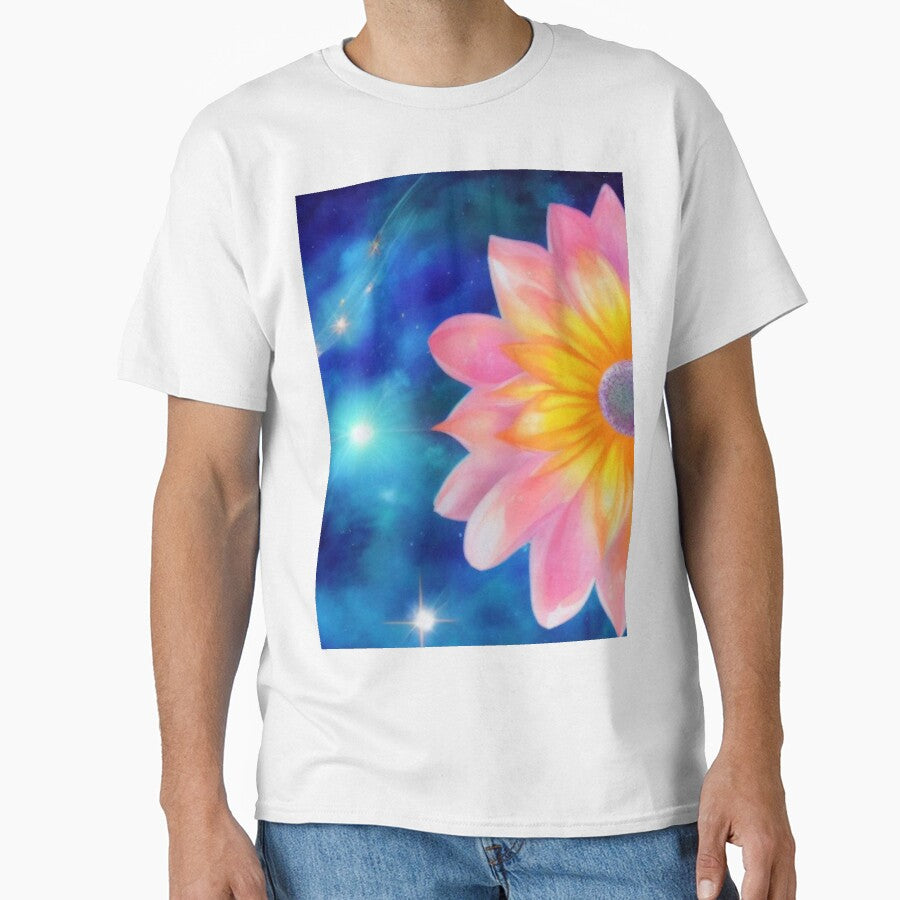 Soft Floral Starry Sky Watercolor No 6 by StephanieBrock