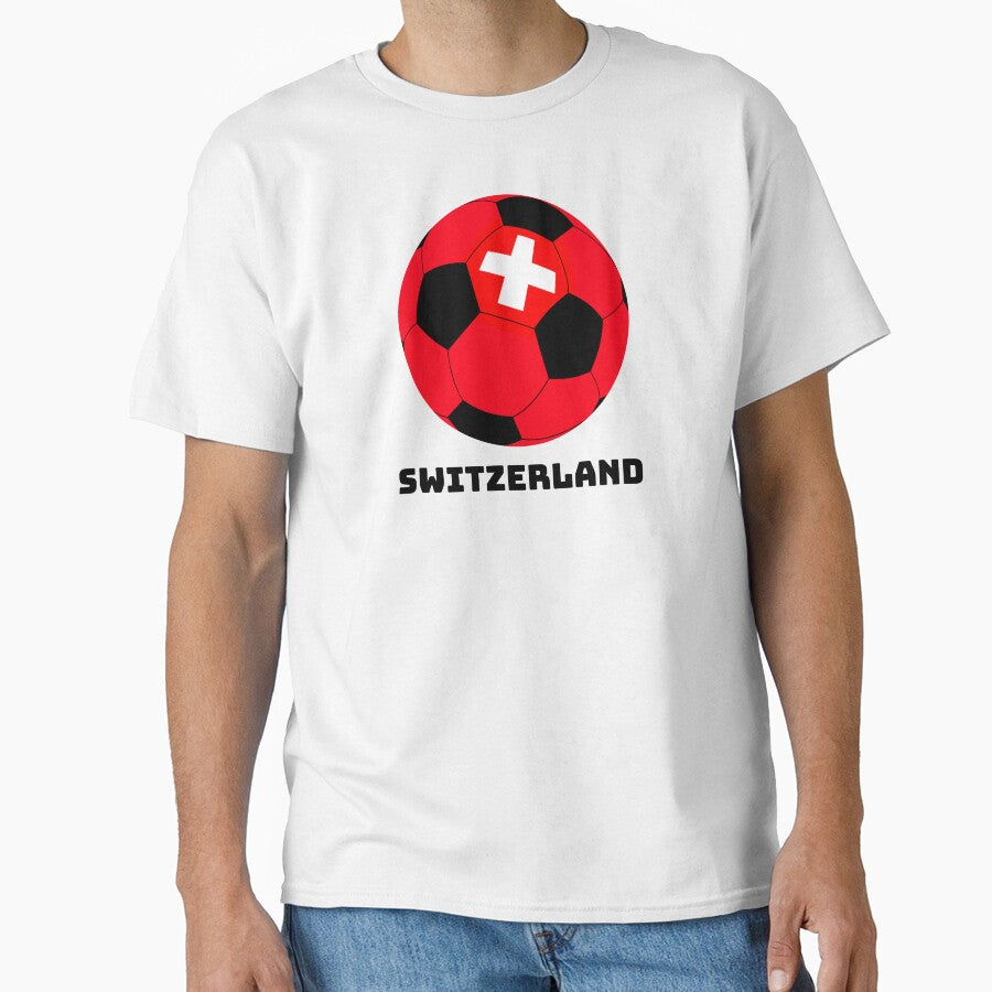 Switzerland Soccer Switzerland Gift Sports T-Shirt by MarlowLoom