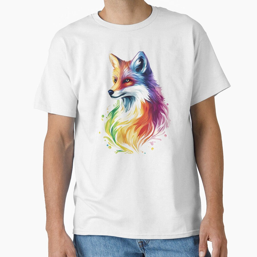 Colorful fox animals nature splash by Gallery-yuuna