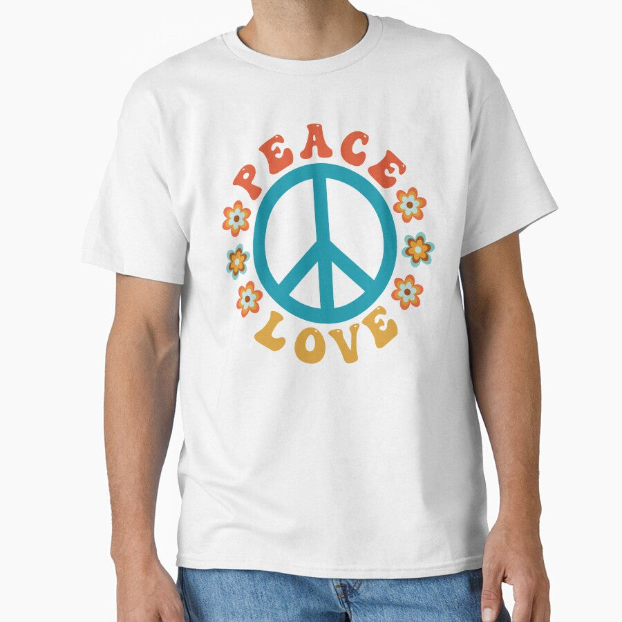 Hippie Peace Sign - Flower Power Peace Love by Inspired Images