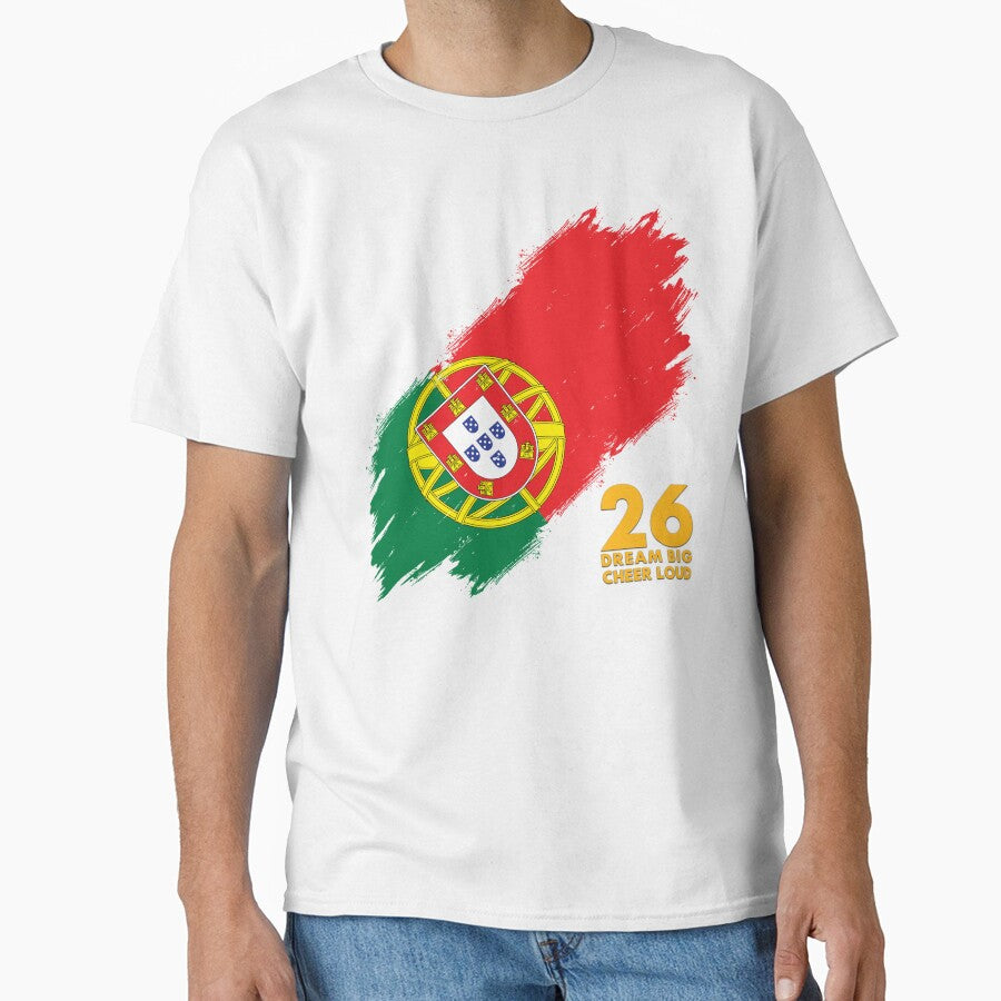 Portugal Football 2026 Dream Big Cheer Loud by BananaPrint