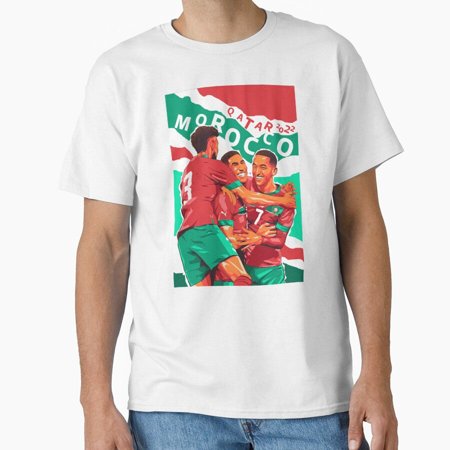 Morocco players illustration artwork by waiidesign®