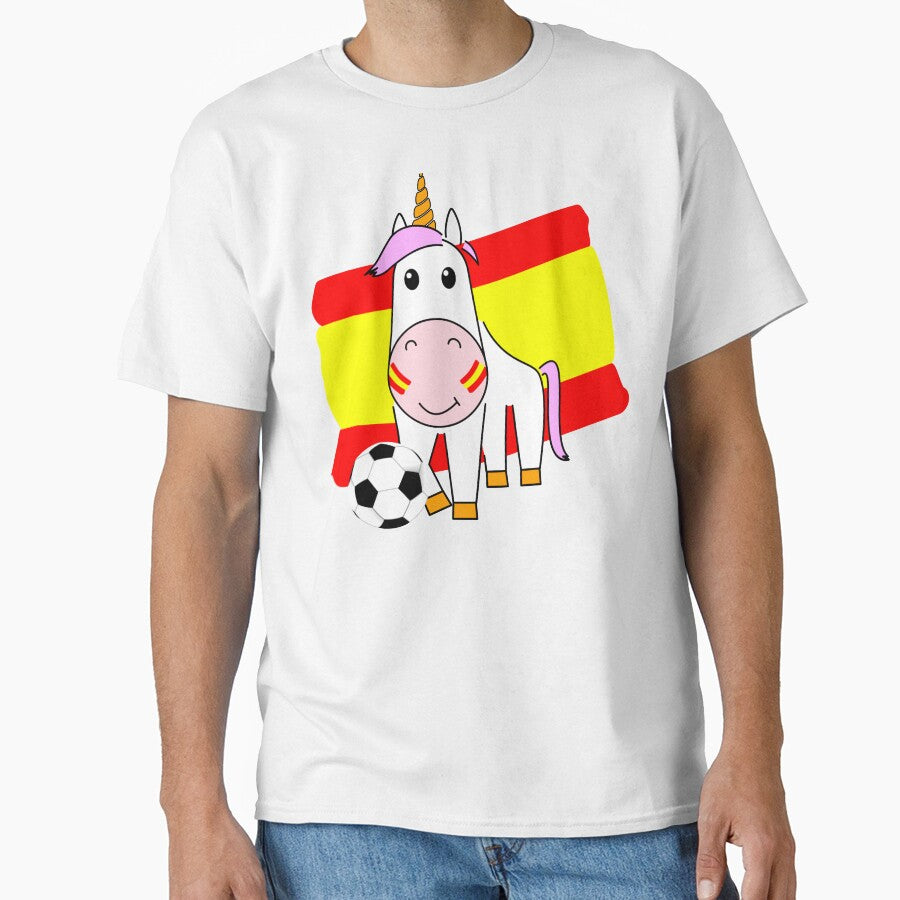 Unicorn Violetta plays football for Spain by peter2art