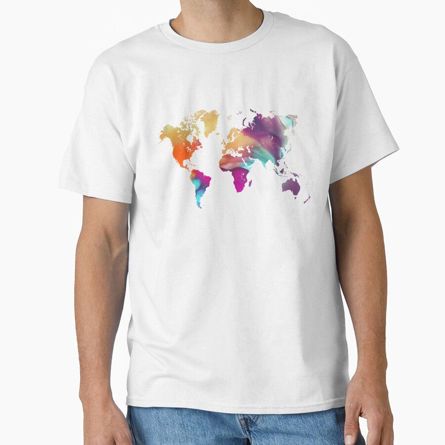 World map watercolor #map #worldmap by JBJart