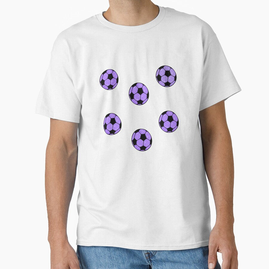 Purple Preppy Glitter Soccer Ball Set Pack by wonderxwander