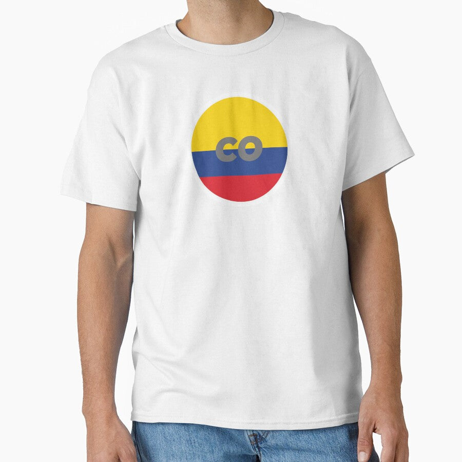 Colombia | Round Flag With Country Code by CarlosAlberto