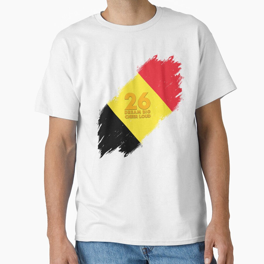 Belgium Football 2026 Dream Big Cheer Loud by BananaPrint