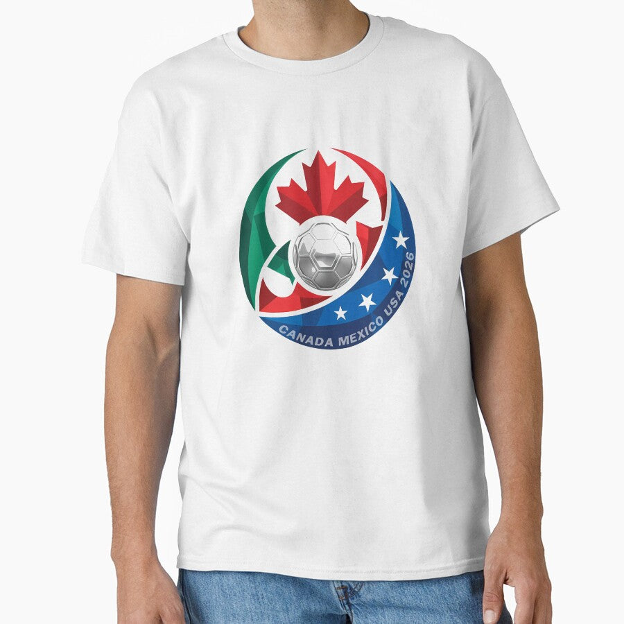 Canada Mexico USA 2026 Round Soccer Emblem Cup T-Shirt_83488590 by gidget-gadget