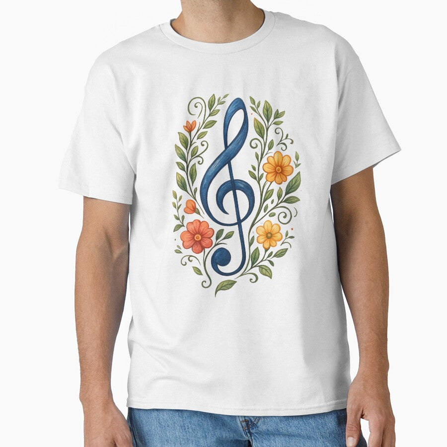 treble clef floral by Sn1ver