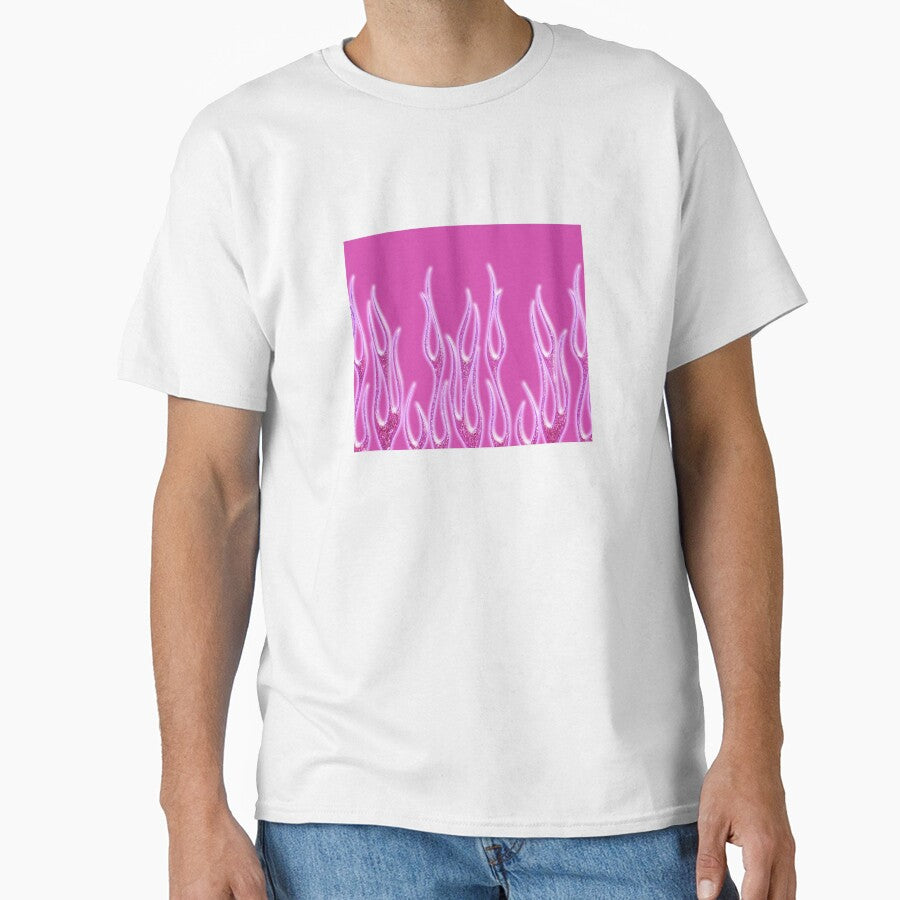 Y2K Aesthetic Pink Flames by ind3finite