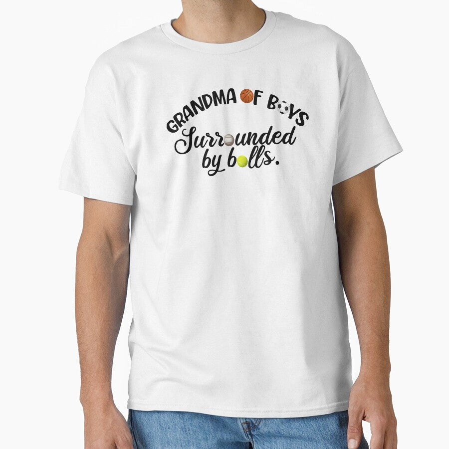 Grandma Of Boys, Surrounded By Balls, Funny Grandma Gift by FuntasticDez