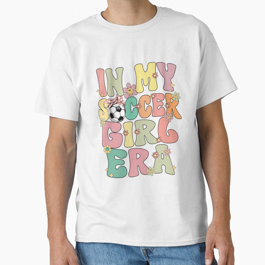 In My Soccer Girl Era Retro Groovy Soccer Girl Soccer Cute by HazelWCagle