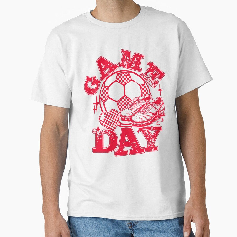 Game Day Soccer – Retro Varsity Sports Spirit Design by kiralynstration
