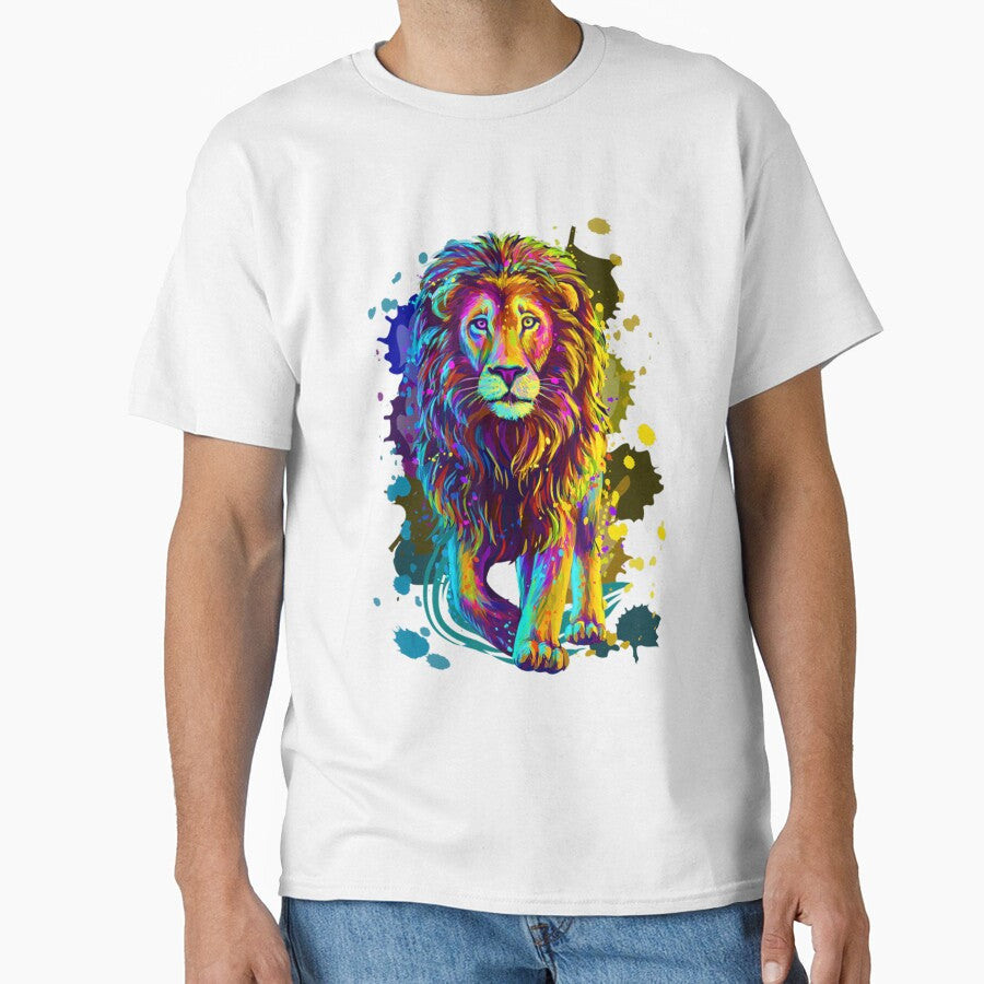 Cool Colorful Wild Lion Stylish  Lion Graphic Design by UKAmobile