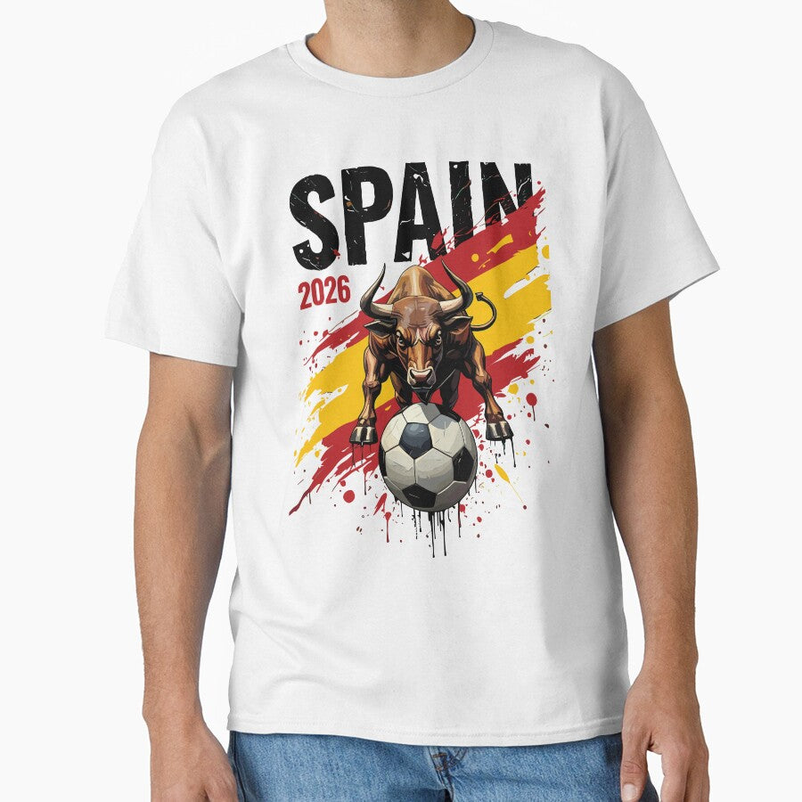 Spain 2026 Soccer Bull - Spanish Football Spirit Desig by Krasnovaovaova