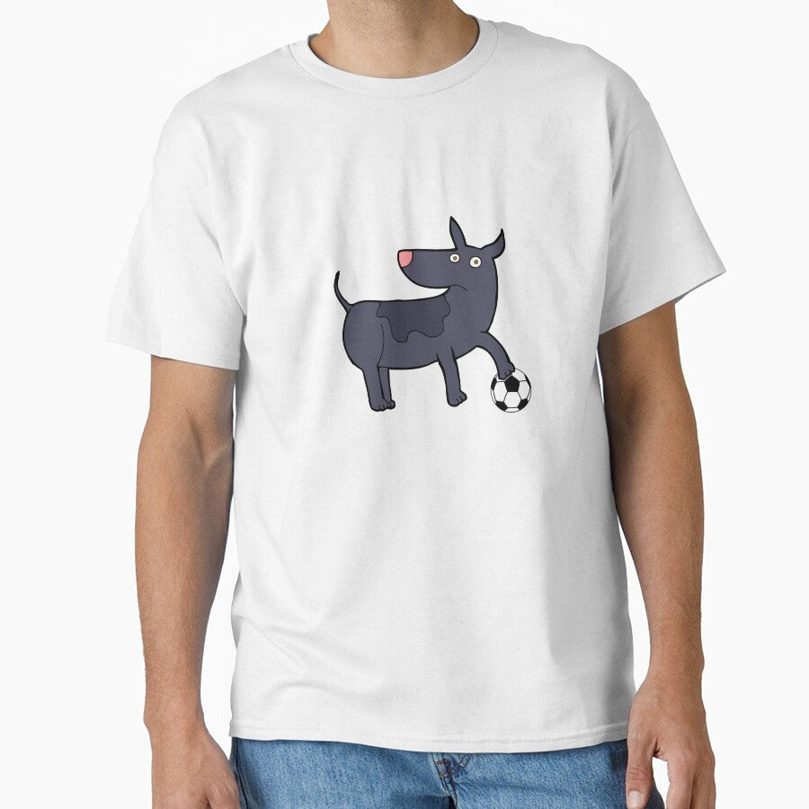Funny dog with soccer ball by ijdesigns