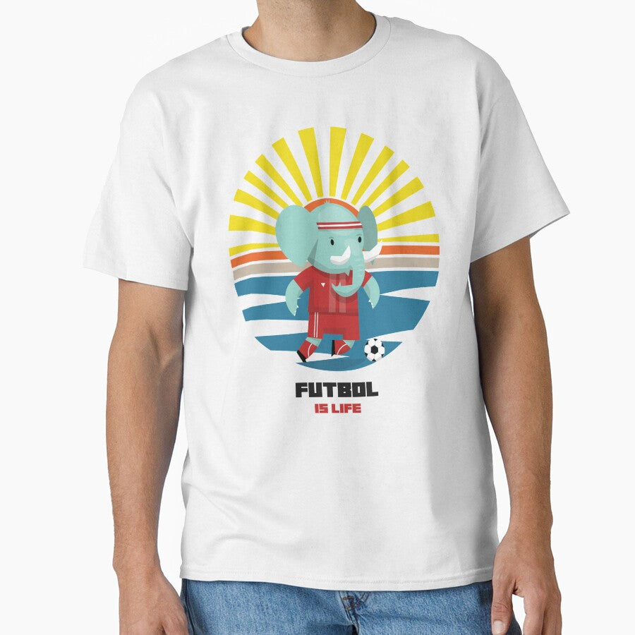 Futbol Is Life Elephant Soccer Star by TheWildFlix