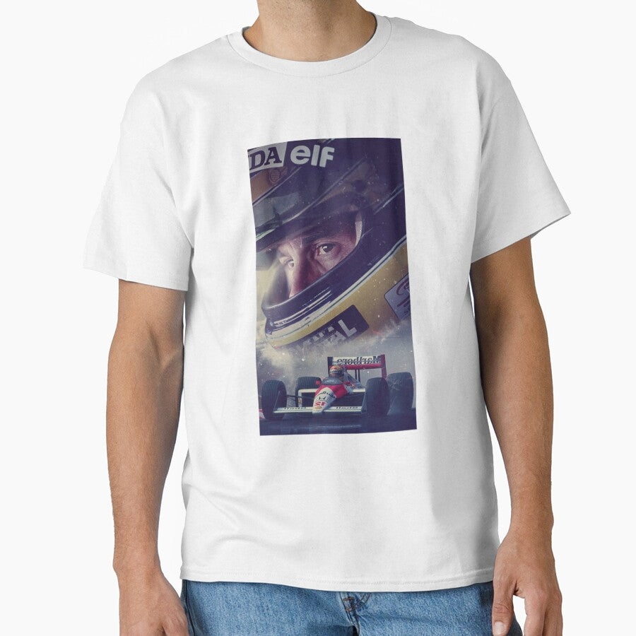 Wallpaper Illustration Ayrton Senna by TiniClothing555