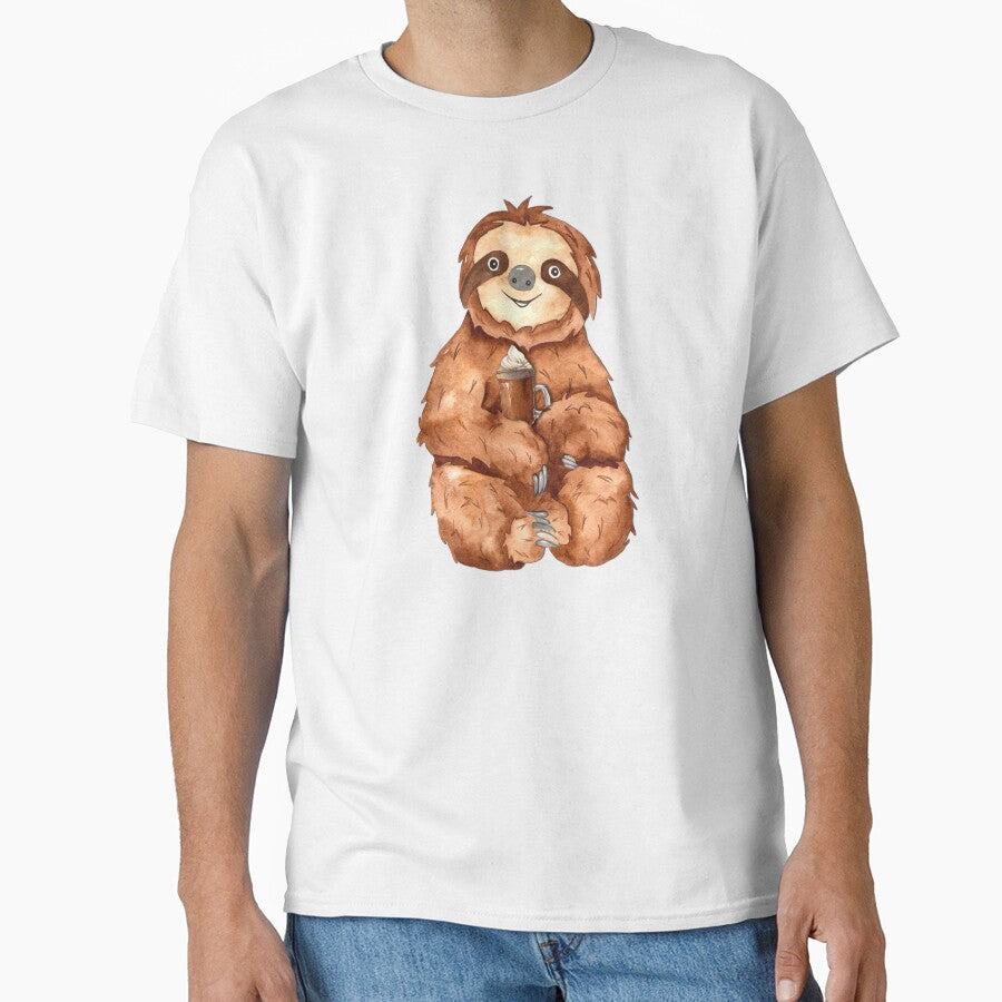 Sloth and Cup of Coffee by Pavnud