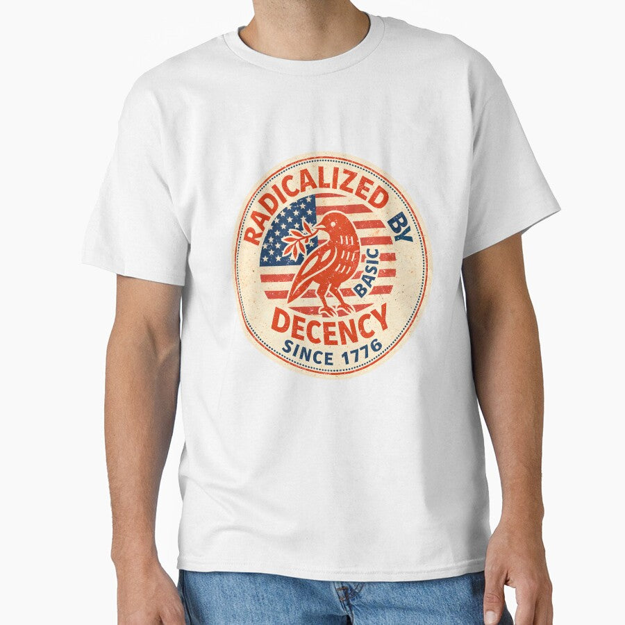 Vintage Floral Radicalized by Basic Decency Feminist Activist by gear-posters