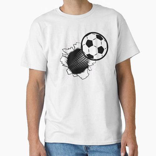 3D Artistic Soccer Ball Blasting Through by The Masked Designer