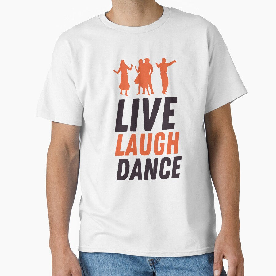 Live Laugh Dance - Short Motivational Phrase | Colorful Stylish Dance Typography by Delandor
