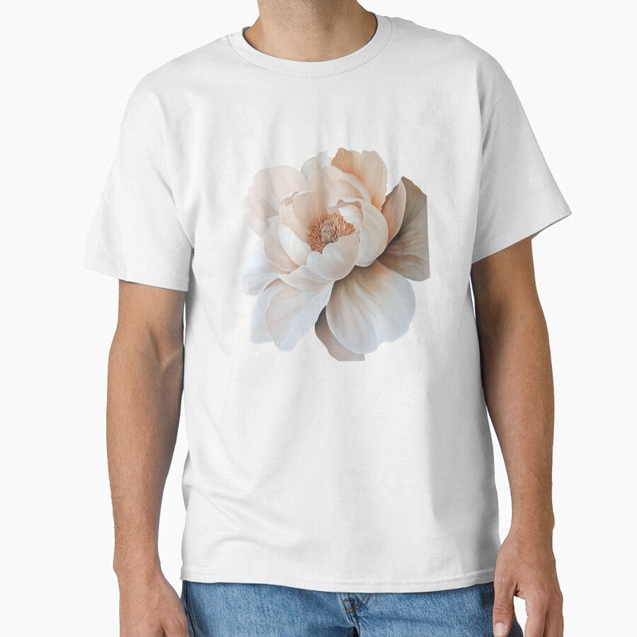 Abstract Floral Print Cloud White Blush by BestVarieties