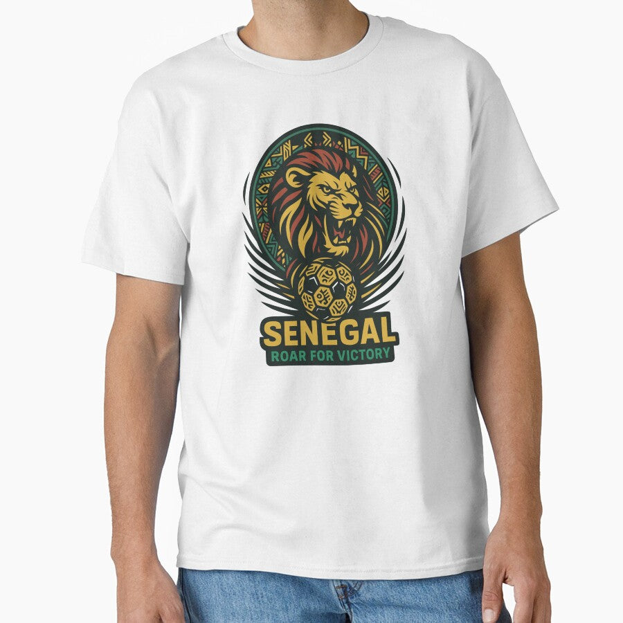 Senegal Soccer Lion Design – Roar for Victory | Africa Football Team Supporter Art by PrintMastery