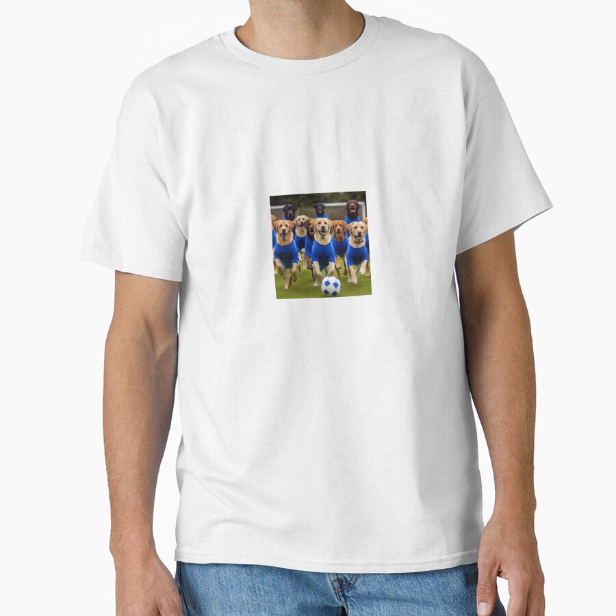 Labradors love football too! Soccer and Dog Lovers - Chelsea, Everton, Leicester City, Ipswich Town - Any dog, any colour by Humour House Designs