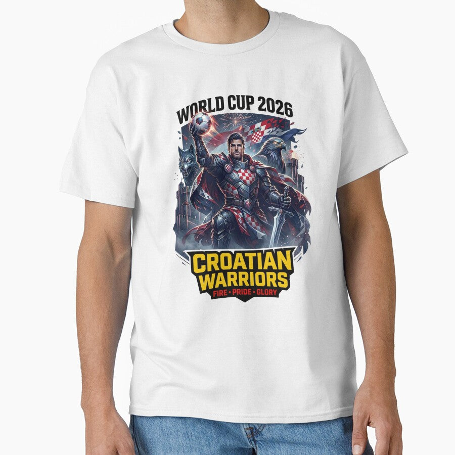 Croatian Warriors Football Fan Design by Retro Arabica
