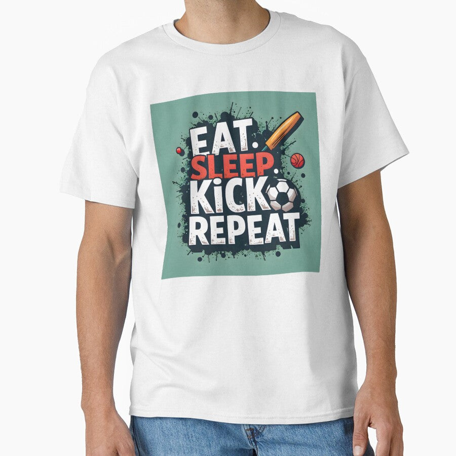 Eat Sleep Soccer Repeat - Football Lover Art by nhk999