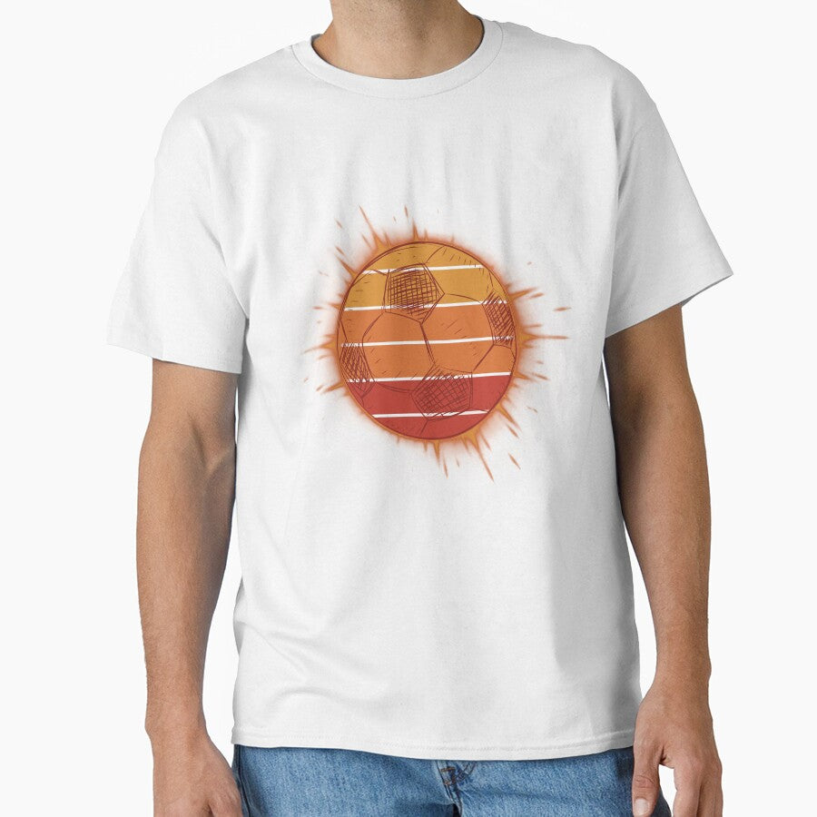 Soccer Ball Retro Sunset Splatter by Print-A-Joke