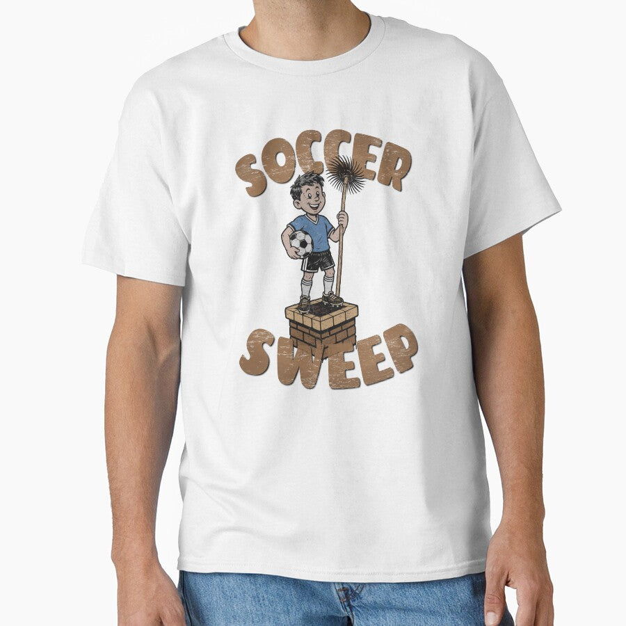 SOCCER SWEEP Vintage Football Chimney Sweep Retro Art by RonnyMilleo