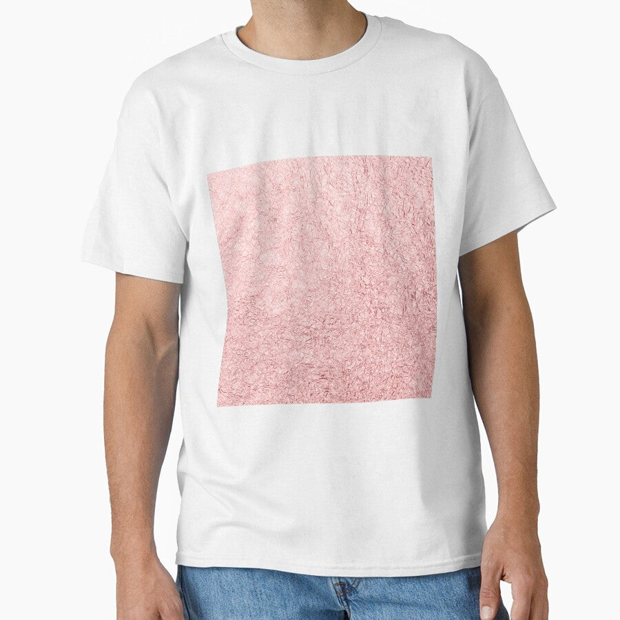 Blush Crumpled Pink Faux Metal by MysticMarble