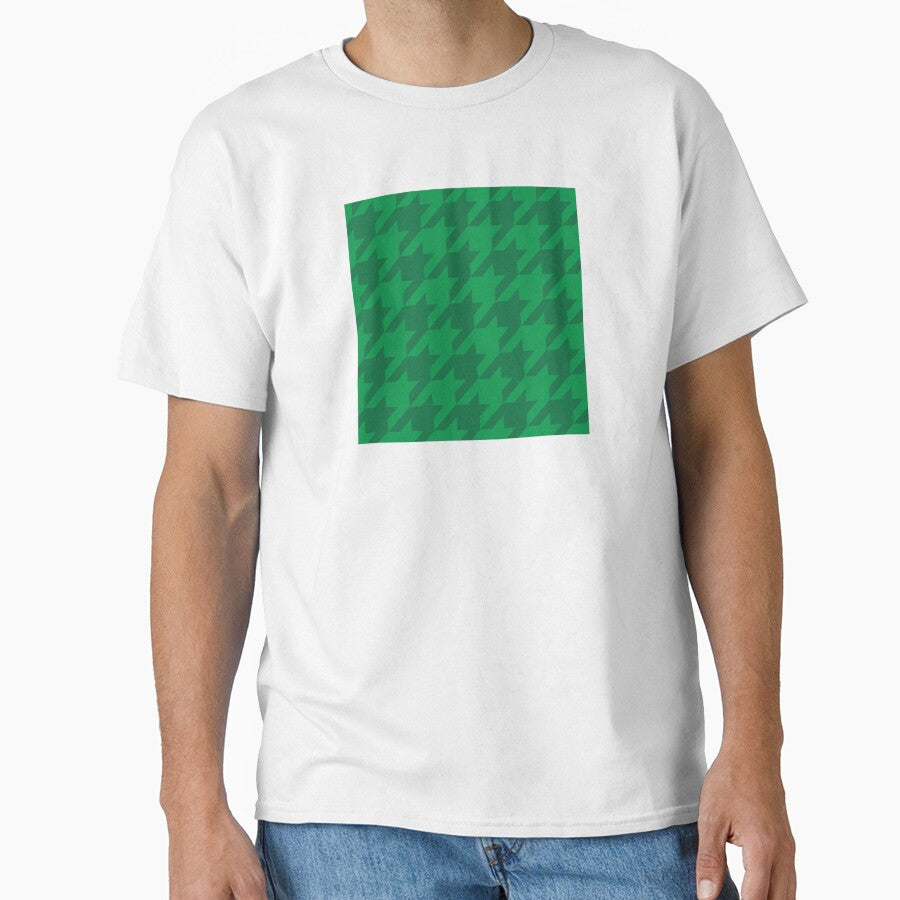Forest Green Houndstooth by curtjankadesign