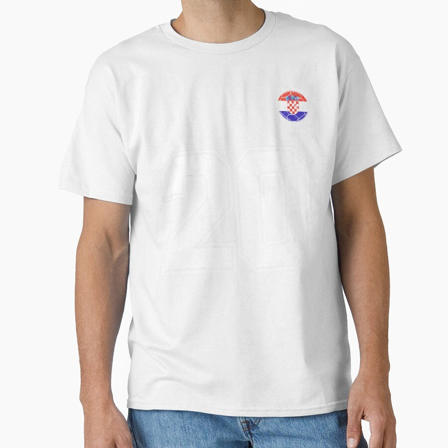 Croatia Soccer Number 20 Vintage Sports Fan by KristenosNehk