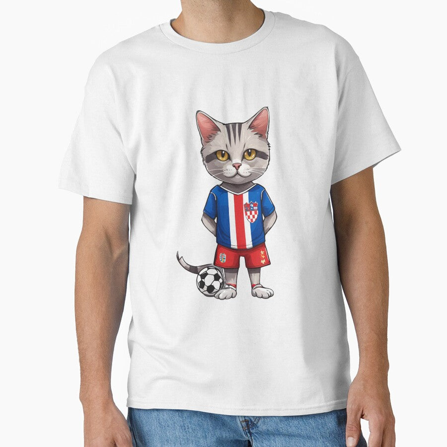 CROATIA Sports Team: a Cat wearing colours of Croatian Flag D29 by PerfectDay2Play