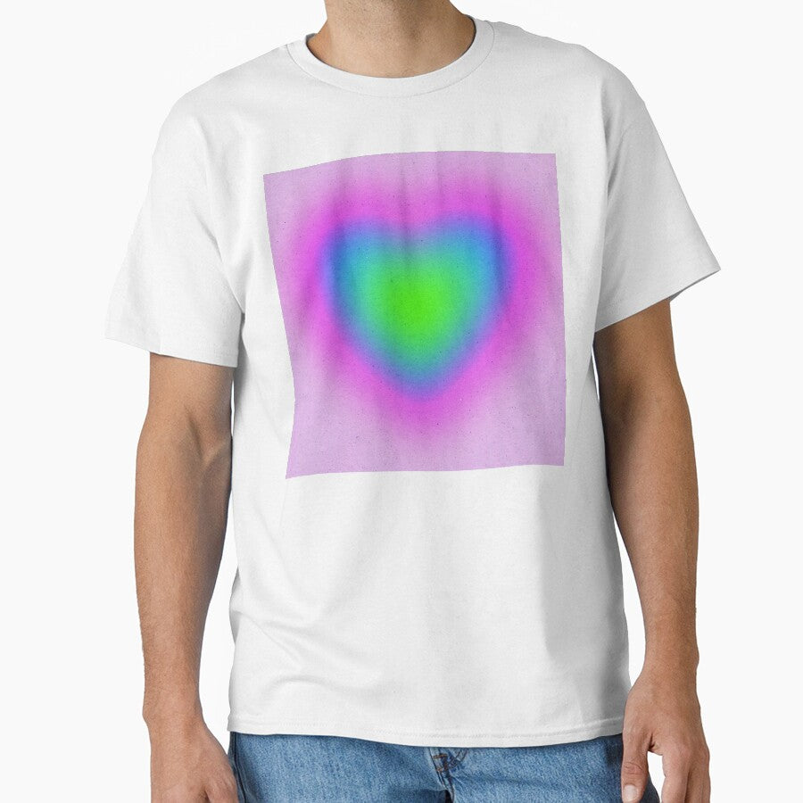 Y2K Pink Bubble Gum, Blue, And Lime Heart by DEC02
