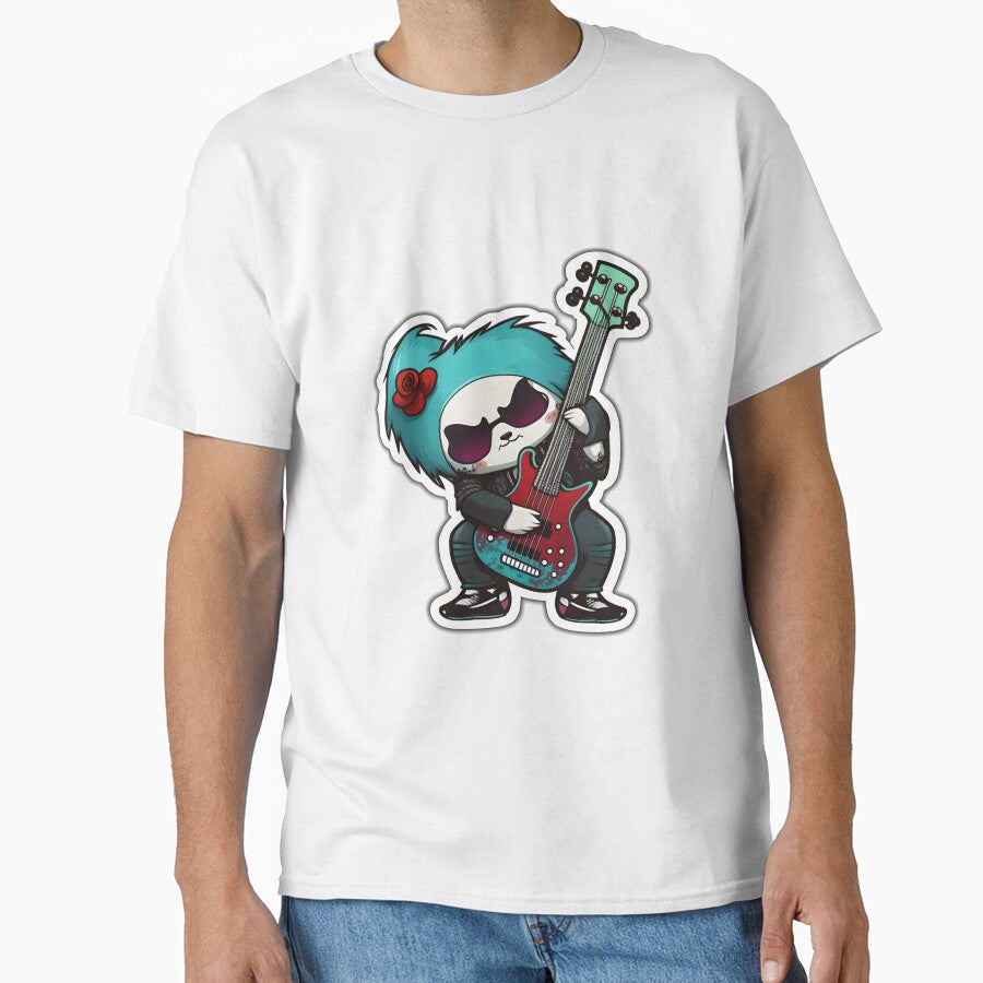 Goth Panda EMO Rock Sticker - Goth Pandas Rock On by StreetShirts1