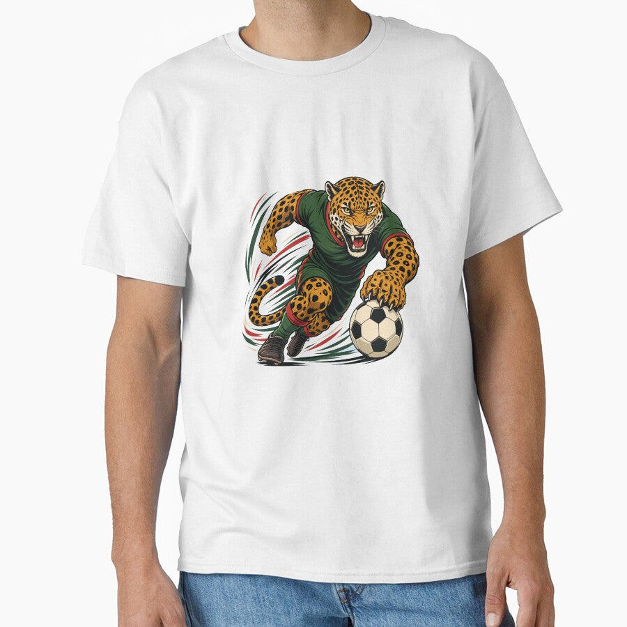 Mexico Jaguar Soccer T-Shirt | Wild Cat Football Design by wizooo411