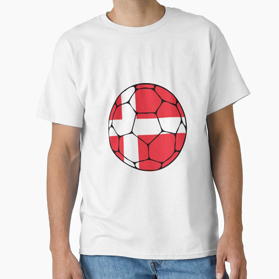 Denmark Flag Soccer Ball by ehgraphics15