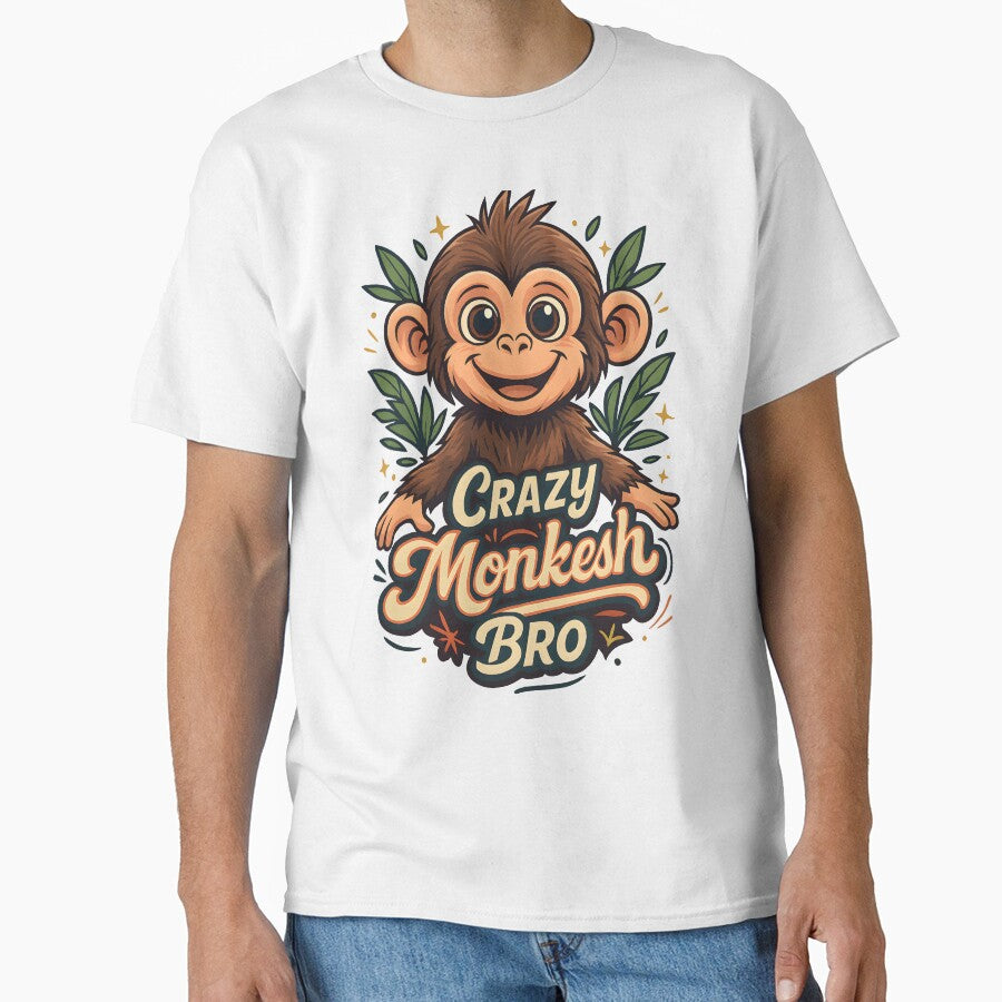 Crazy Monkesh Bro Design Art latest Design art collection ideal for thsirt, premium oversized hoodies and sweatshrits, by Holadiseno