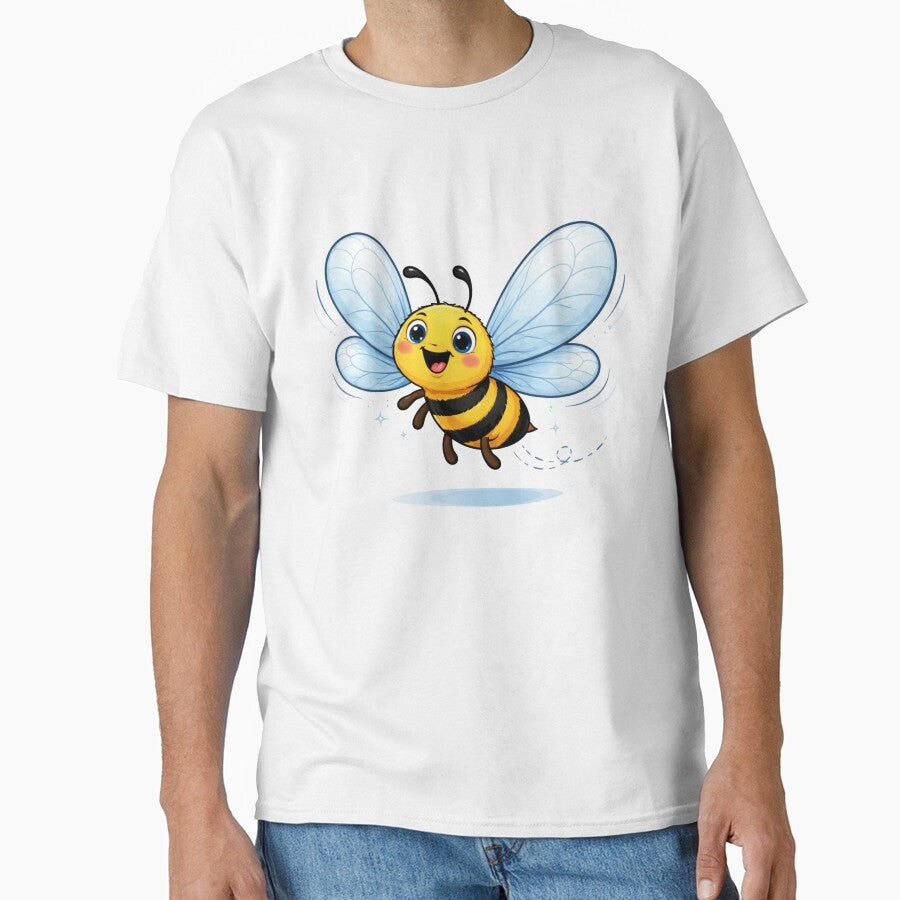 Funny cartoon bee with oversized wings by PriyankaSonara