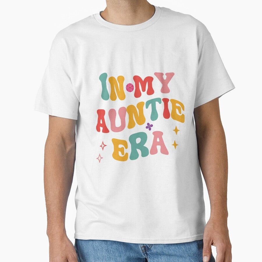 in My Auntie Era Shirts Women Oversized Aunt Tees Tops Funny Auntie Shirt for women by FREIHEIT STORE ☑️
