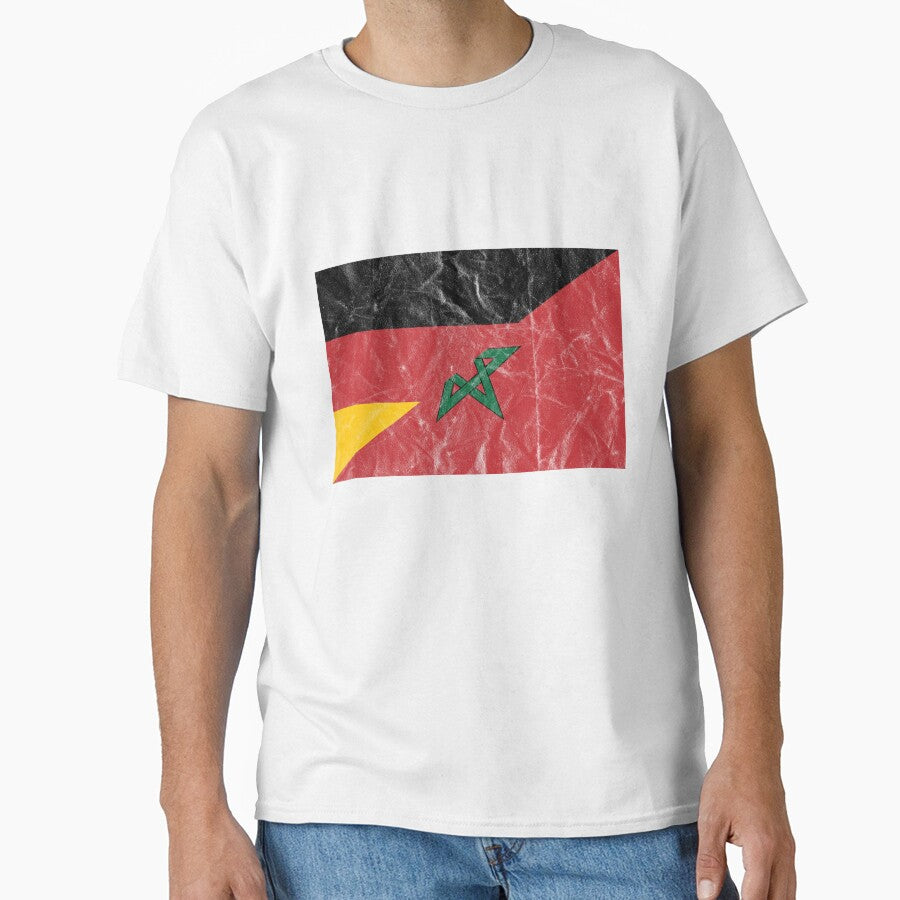 Distressed Germany Morocco Flag by Carl's Clothing