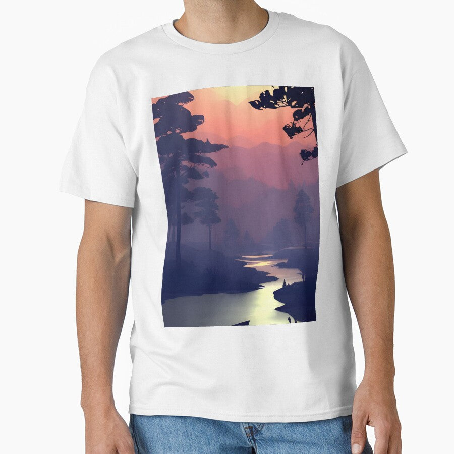 Find the Perfect Minimalist Landscape River View Print for Your Personal Style and Preferences by supeart