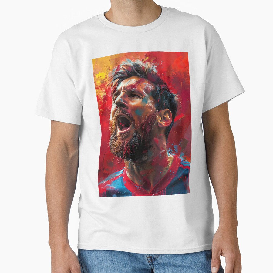 Messi Colorpainting Art by Tokyo Retro